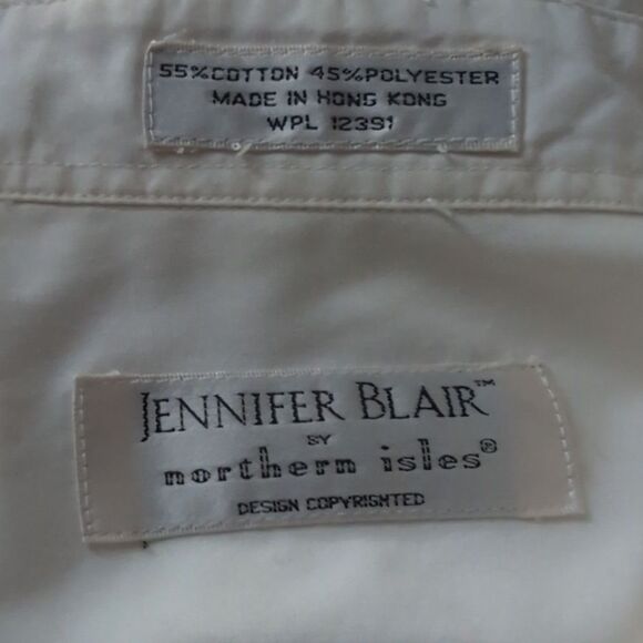 Vintage Northern Isles Cream Cat Embroidered women's Shirt - Picture 2 of 8